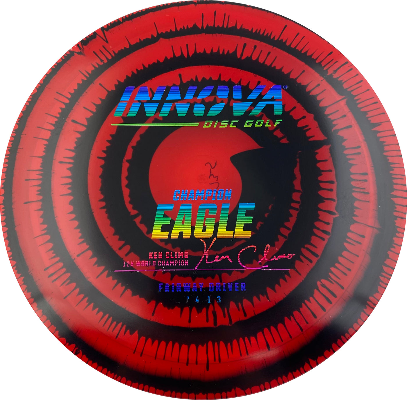 Innova Champion I-Dye Eagle Fairway Driver with Ken Climo 12x World Champion Burst Logo Stamp - Speed 7