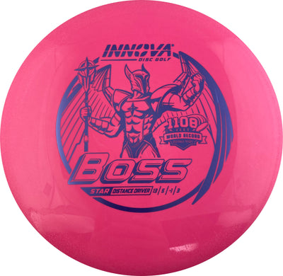 Innova Star Boss Distance Driver with Burst Logo Stock 1108 Feet World Record Stamp - Speed 13