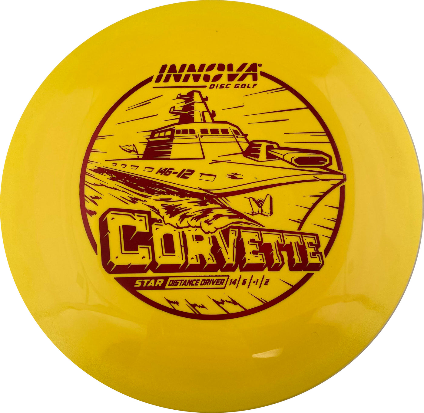 Innova Star Corvette Distance Driver with Burst Logo Stock Stamp - Speed 14