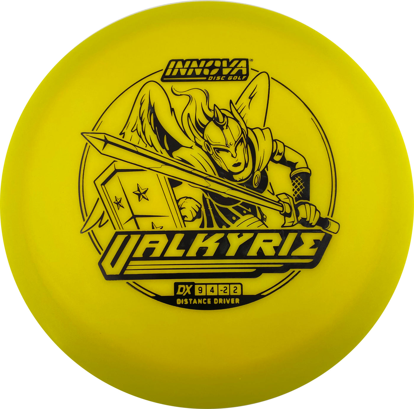 Innova DX Valkyrie Distance Driver with Burst Logo Stock Stamp - Speed 9