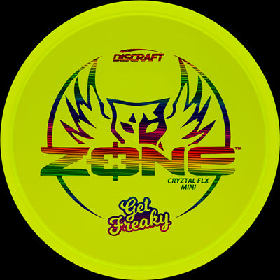 Discraft CryZtal Flx Mini Zone Mini Junior Putter with Get Freaky Dark Horse Stamp - Speed 4