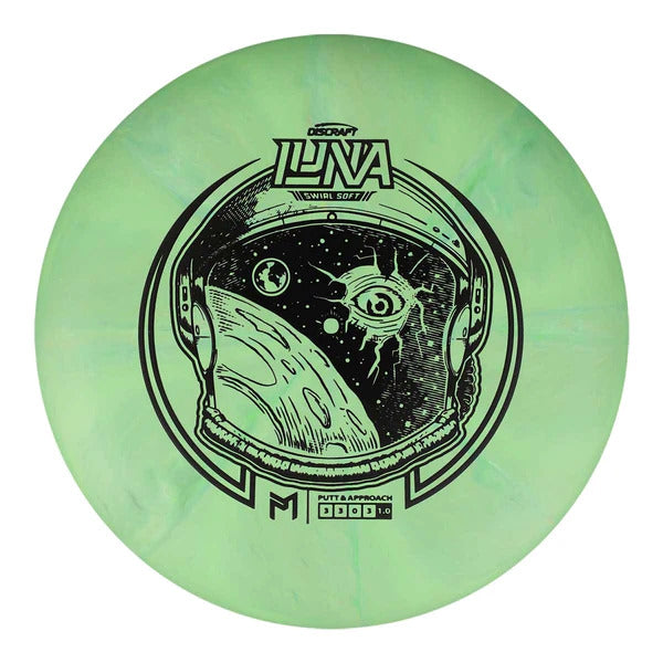 Discraft Soft Swirl Luna Putter with 2023 Ledgestone Edition - Wave 4 Stamp - Speed 3