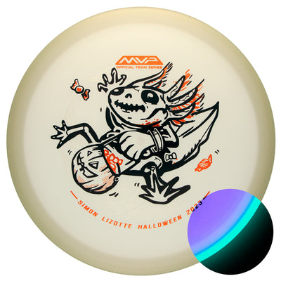 Axiom Total Eclipse Color Glow Hex with Pumpkin Head 2023 Simon Lizotte Team Series Trick-Or-Treating Leapin' Lizottl' by Mike Inscho Stamp