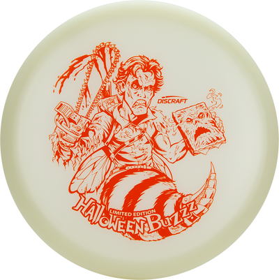 Discraft Elite Z Glo Buzzz Midrange with Limited Edition Halloween 2023 - Evil Dead Stamp - Speed 5