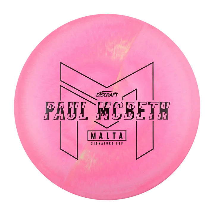 Discraft ESP Malta Midrange with Paul McBeth - Large PM Logo Stamp - Speed 5