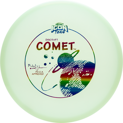 Discraft Elite Z UV Comet Midrange with Michael Johansen Signature Icon Team Stamp - Speed 4