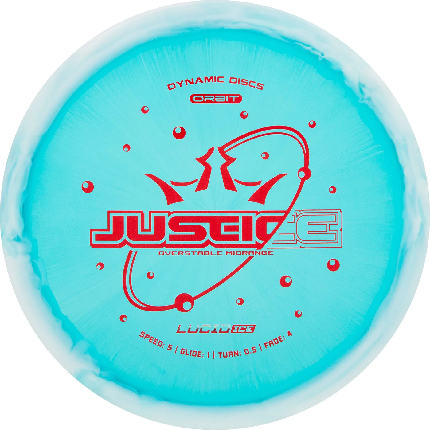 Dynamic Discs Lucid Ice Orbit Justice Midrange - Speed 5