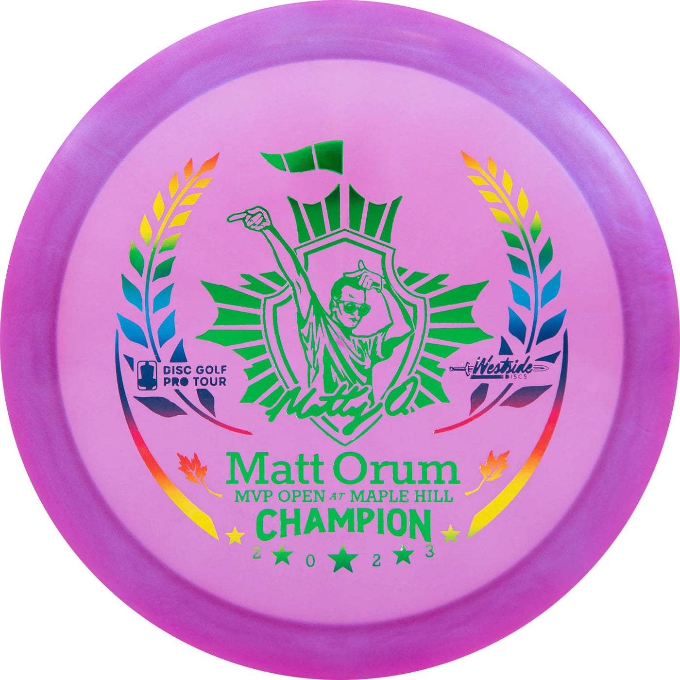 Westside VIP-X Chameleon Glimmer Stag Fairway Driver with Matt Orum MVP Open at Maple Hill Champion 2023 Stamp - Speed 8