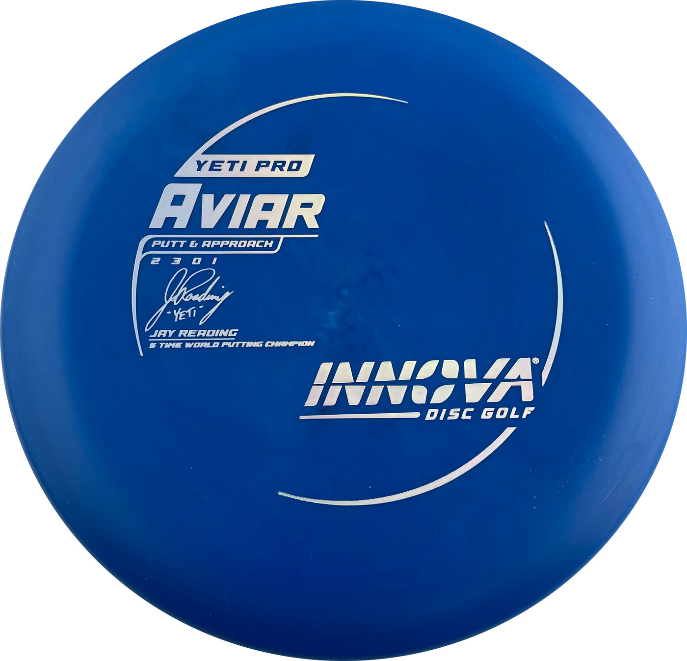 Innova Pro Yeti Aviar Putter with Jay Yeti Reading 5 Time World Putting Champion Burst Logo Stamp - Speed 2