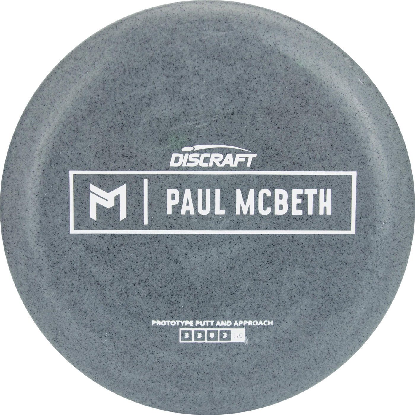 Discraft Jawbreaker/Rubber Blend Mini Luna Mini Junior Putter with Paul McBeth Prototype Stamp - Speed 3