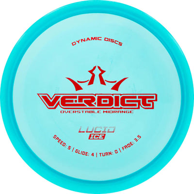 Dynamic Discs Lucid Ice Verdict Midrange - Speed 5