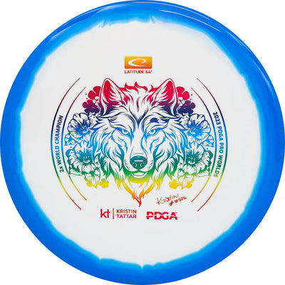 Latitude 64 Gold Line Orbit Pure Putter with 2x World Champion - 2023 PDGA FPO Pro Worlds - KT Signature - PDGA Stamp - Speed 3