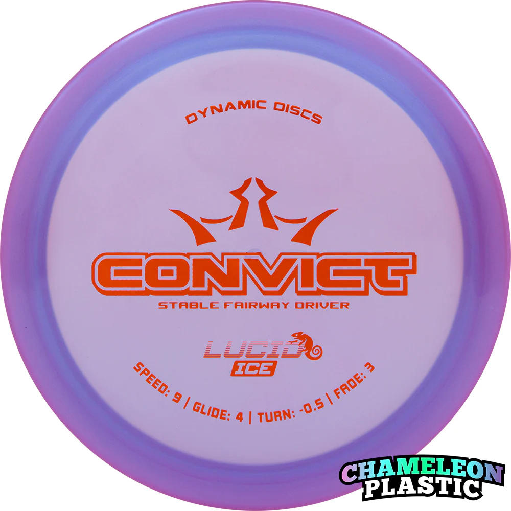 Dynamic Discs Lucid Ice Chameleon Convict Fairway Driver - Speed 9