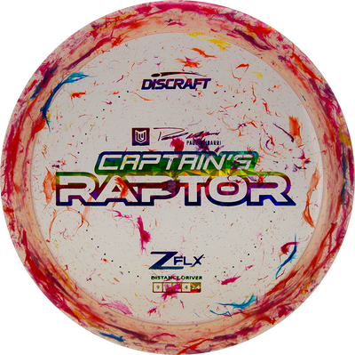 Discraft Jawbreaker Z FLX Captain's Raptor Distance Driver with Paul Ulibarri - 2023 Stamp - Speed 9