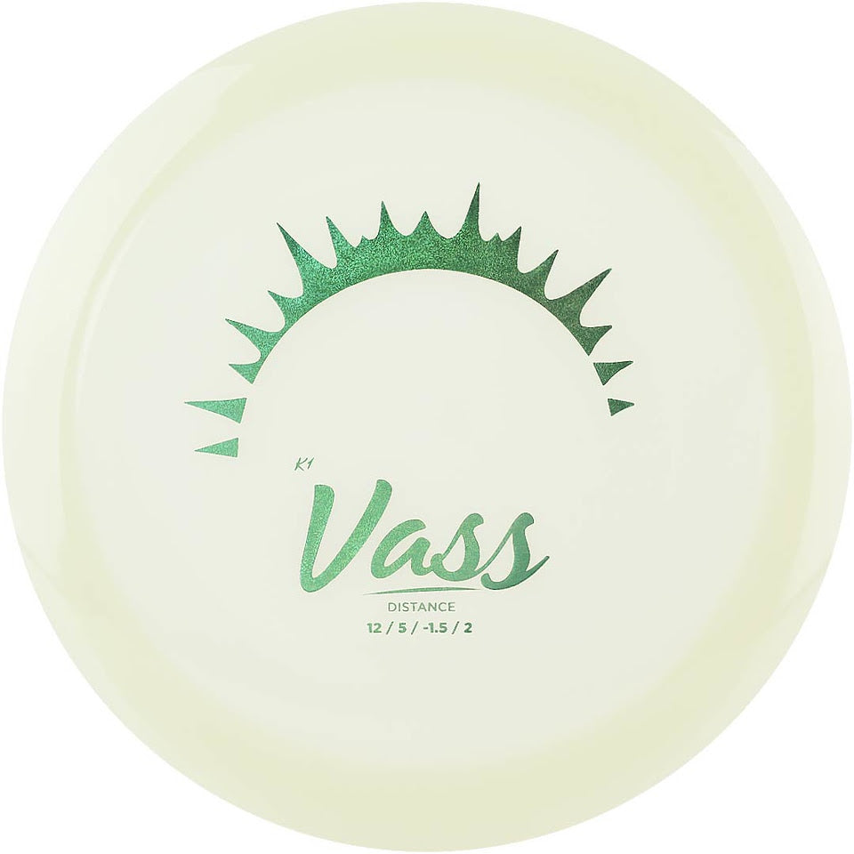 Kastaplast K1 Glow Vass Distance Driver with 2023 Glow Edition Stamp - Speed 12