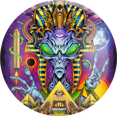 Discraft ESP SuperColor Buzzz Midrange with Brian Allen Ancient Alien Stamp - Speed 5