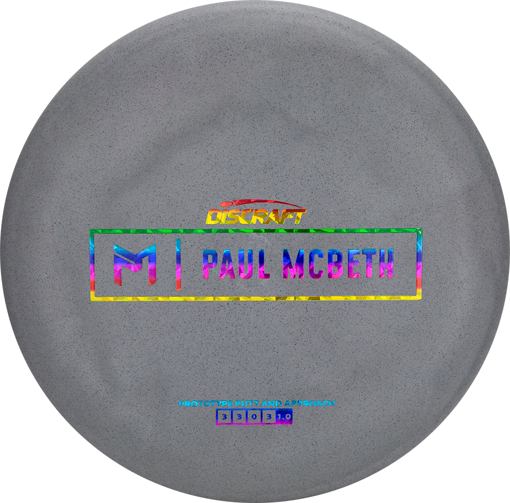 Discraft Jawbreaker/Rubber Blend Kratos Putter with Paul McBeth Prototype Stamp - Speed 3