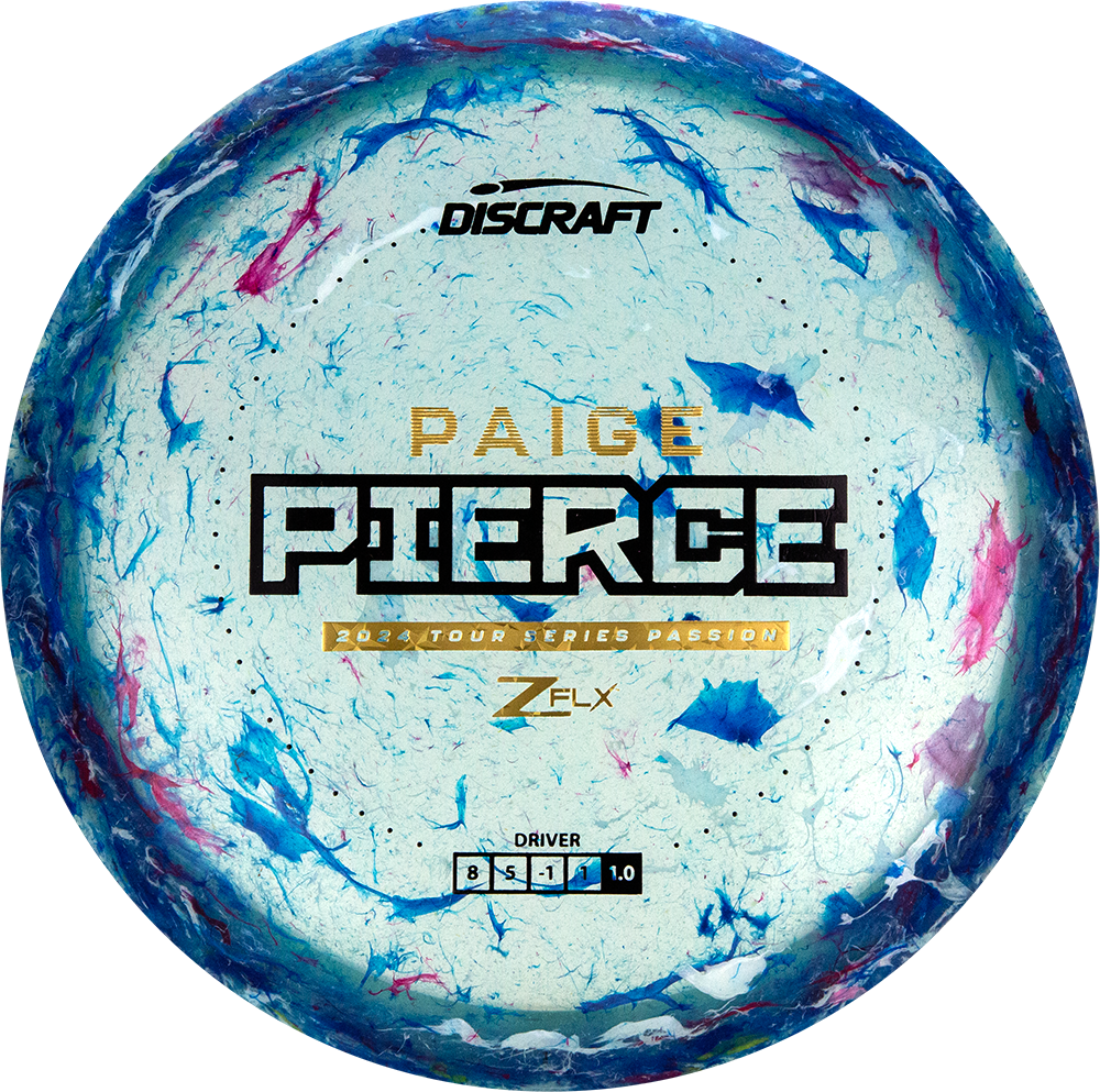 Discraft Jawbreaker Z FLX Passion Fairway Driver with Paige Pierce 2024 Tour Series Stamp - Speed 8