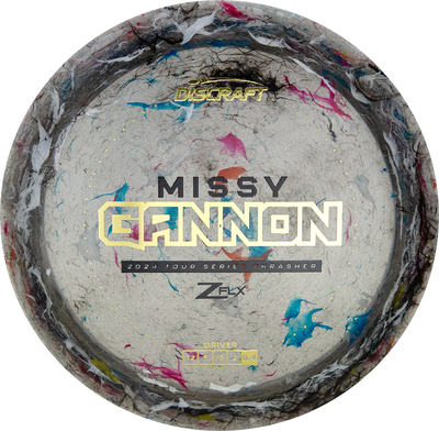 Discraft Jawbreaker Z FLX Thrasher Distance Driver with Missy Gannon 2024 Tour Series Stamp - Speed 12