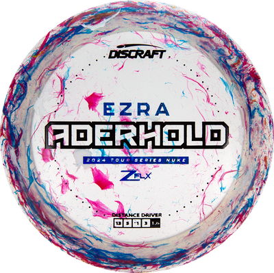 Discraft Jawbreaker Z FLX Nuke Distance Driver with Ezra Aderhold 2024 Tour Series Stamp - Speed 13