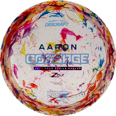 Discraft Jawbreaker Z FLX Raptor Distance Driver with Aaron Gossage 2024 Tour Series Stamp - Speed 9