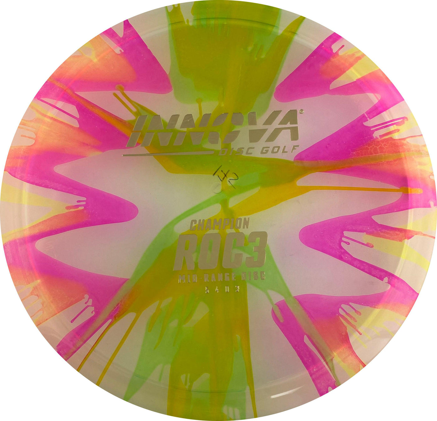 Innova Champion I-Dye Roc3 Midrange with Burst Logo Stock Stamp - Speed 5