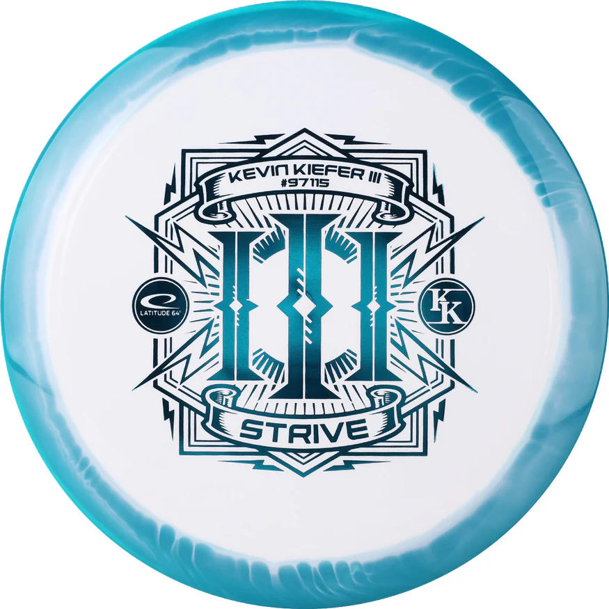 Latitude 64 Royal Grand Orbit Strive Distance Driver with Kevin Kiefer III Team Series 2024 Stamp - Speed 13