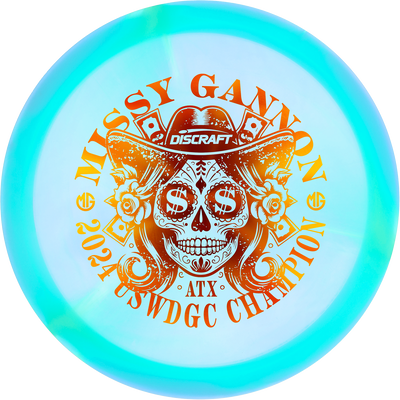 Discraft Elite Z Swirl Undertaker Fairway Driver with "Money" Missy Gannon - 2024 USWDGC Champion - ATX Stamp - Speed 9