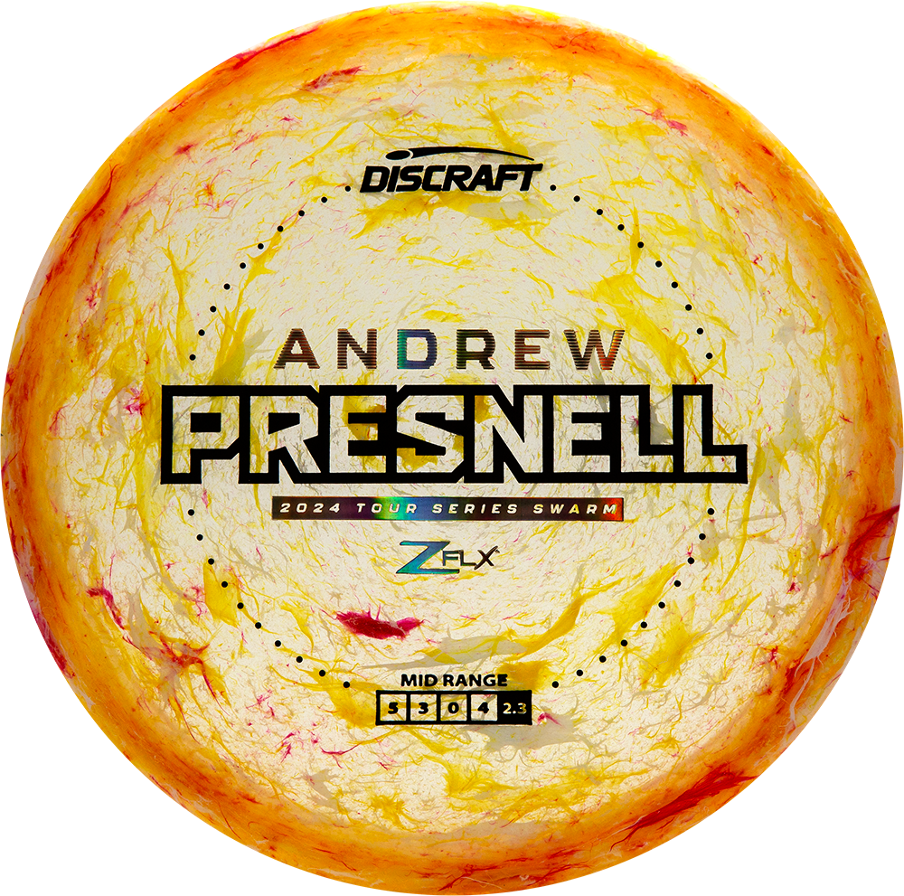 Discraft Jawbreaker Z FLX Swarm Midrange with Andrew Presnell 2024 Tour Series Stamp - Speed 5