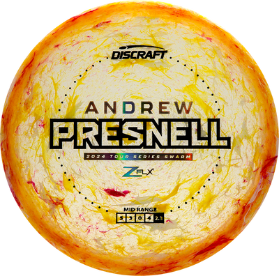 Discraft Jawbreaker Z FLX Swarm Midrange with Andrew Presnell 2024 Tour Series Stamp - Speed 5