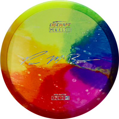 Discraft Elite Z Fly-Dyed Malta Midrange with Paul McBeth Large Signature Stamp - Speed 5