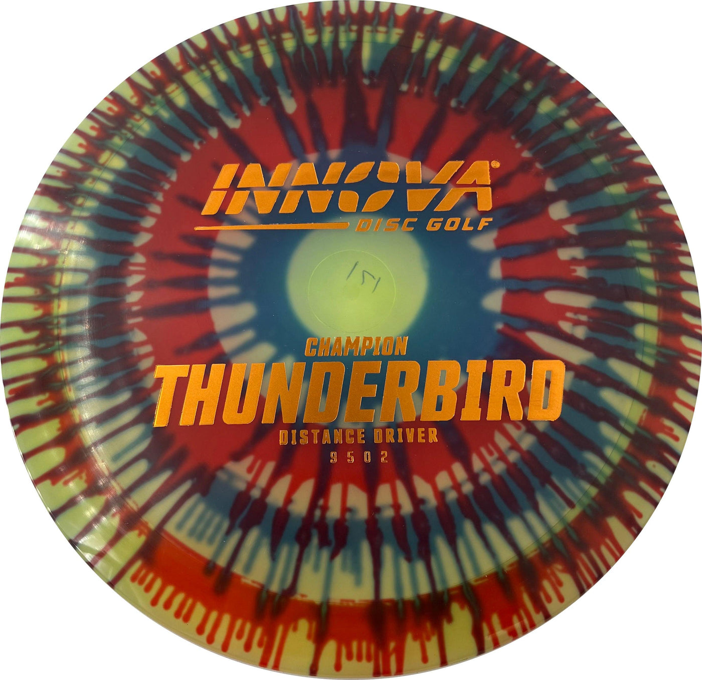 Innova Champion I-Dye Thunderbird Distance Driver with Burst Logo Stock Stamp - Speed 9