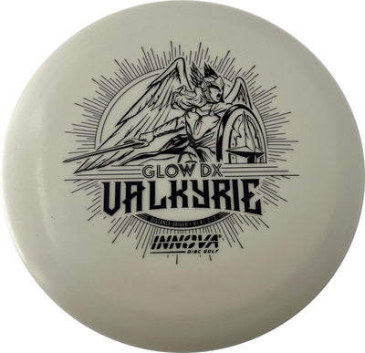 Innova DX Glow Valkyrie Distance Driver with Burst Logo Stock Character Stamp - Speed 9