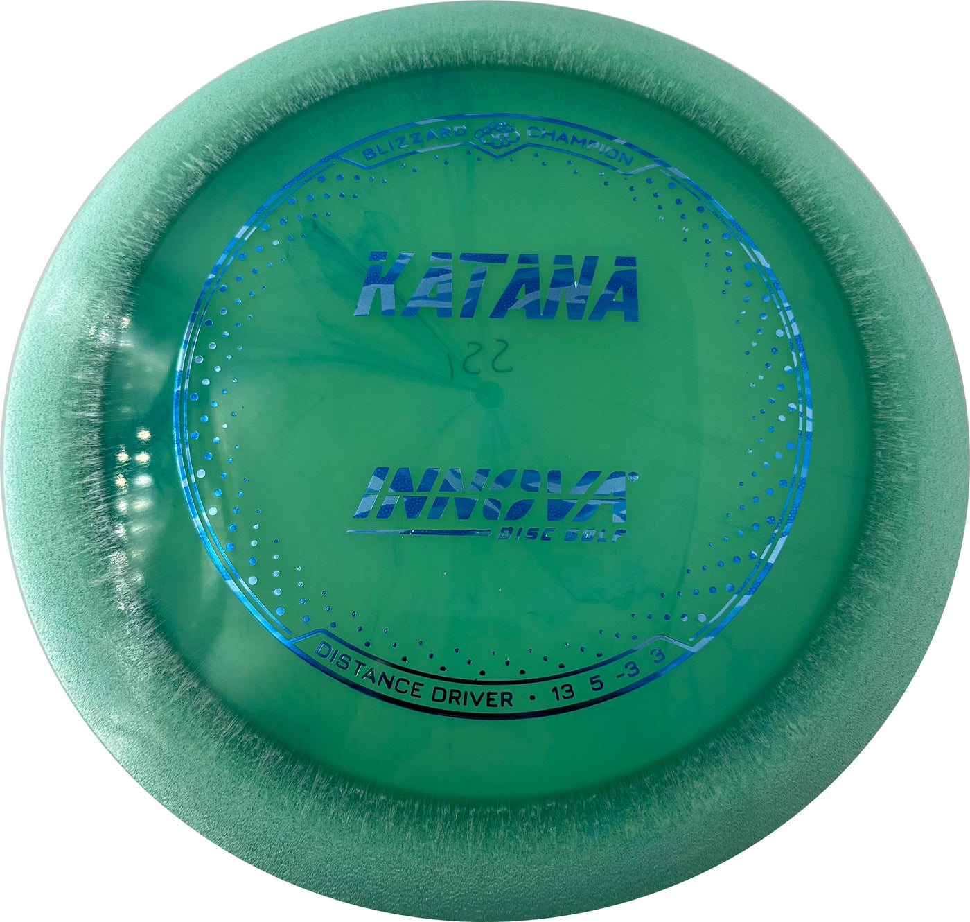 Innova Champion Blizzard Katana Distance Driver with Burst Logo Stock Stamp - Speed 13