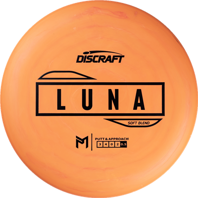 Discraft Putter Line Soft Luna Putter with PM Logo Stock Stamp Stamp - Speed 3