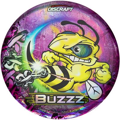 Discraft ESP Full Foil SuperColor Buzzz Midrange with Chains - Pink Prism Stamp - Speed 5