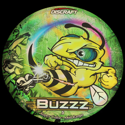 Discraft ESP Full Foil SuperColor Buzzz Midrange with Chains - Green Prism Stamp - Speed 5