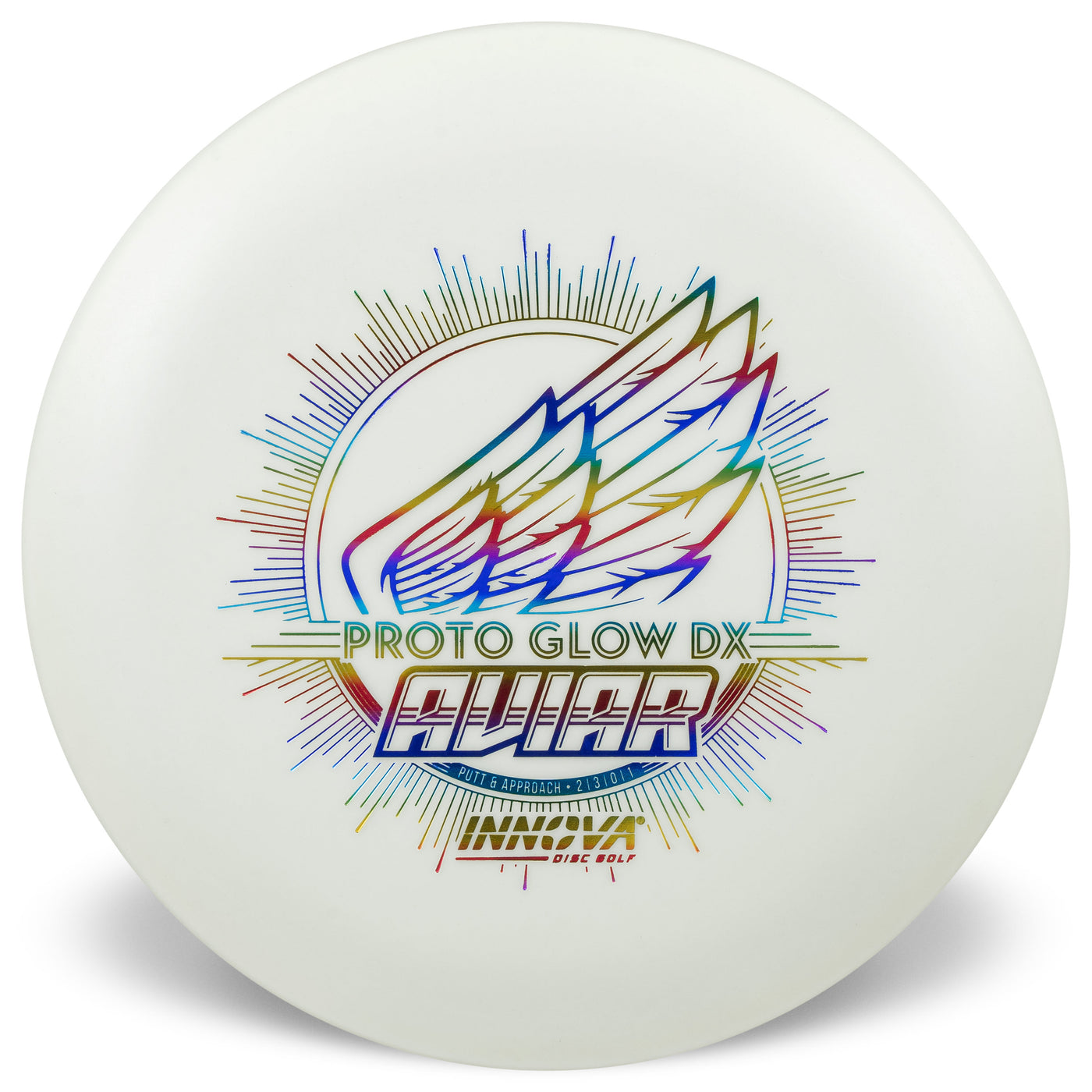 Innova Proto Glow DX Aviar Putter Putter with Burst Logo Stock Character Stamp - Speed 2