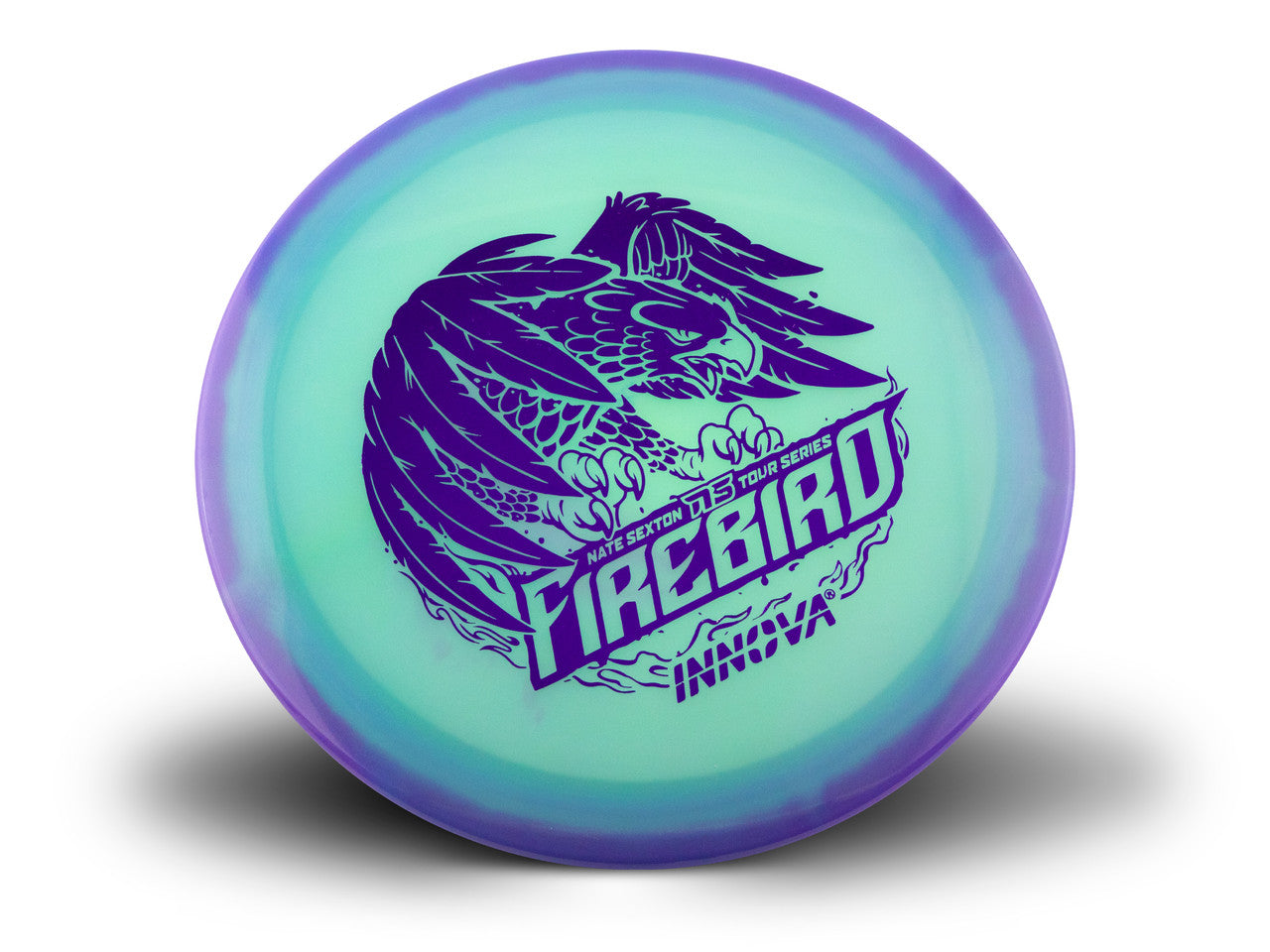 Innova Proto Glow Halo Champion Firebird Distance Driver with Nate Sexton 2024 Tour Series Stamp - Speed 9