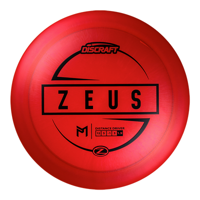 Discraft Elite Z Zeus Distance Driver with PM Logo Stock Stamp Stamp - Speed 12