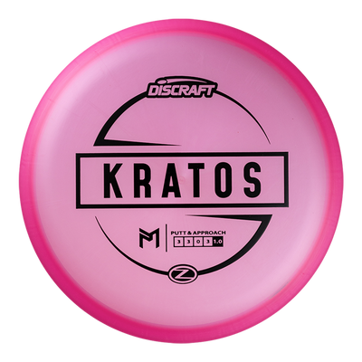 Discraft Elite Z Kratos Putter with PM Logo Stock Stamp Stamp - Speed 3