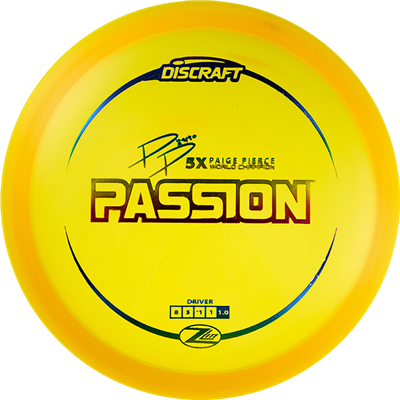 Discraft Elite Z Lite Passion Fairway Driver with PP 29190 5X Paige Pierce World Champion Stamp - Speed 8