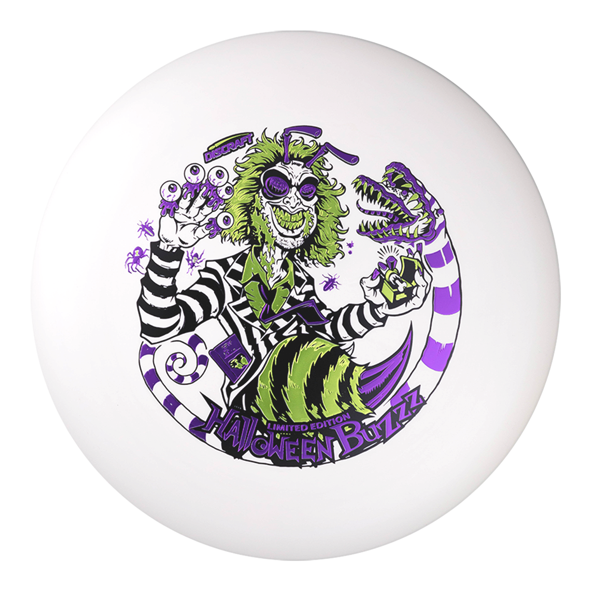 Discraft ESP Glo Buzzz Midrange with 2024 Halloween - Buzzzjuice Triple Foil Stamp - Speed 5