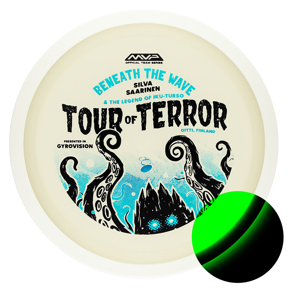 MVP Eclipse Glow 2.0 Wave Distance Driver with Beneath the Wave - Silva Saarinen and the Legend of Iku-Turso - MVP Halloween 2024 Tour of Terror Stamp - Speed 11