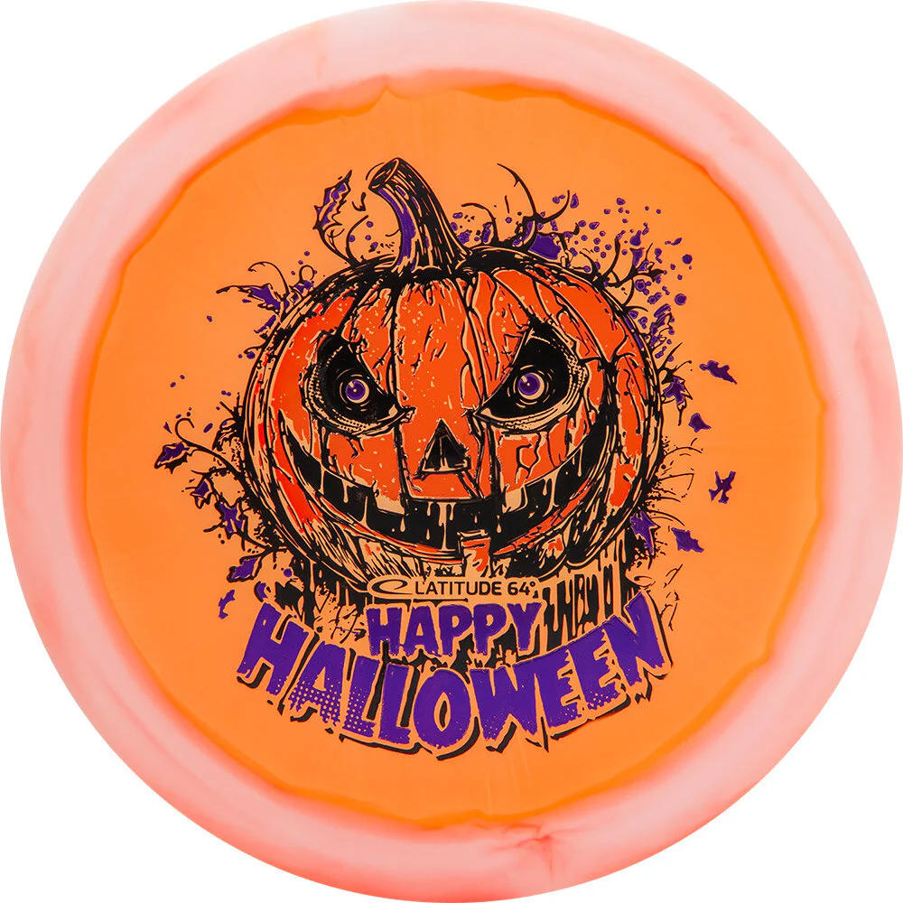 Latitude 64 Opto Ice Orbit Saint Pro Fairway Driver with Happy Halloween Spooky Pumpkin - Triple Foil 2024 Stamp - Speed 8