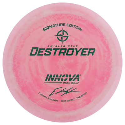 Innova Swirled Star Destroyer Distance Driver with Eveliina Salonen - 2024 World Champion Signature Edition Stamp - Speed 12