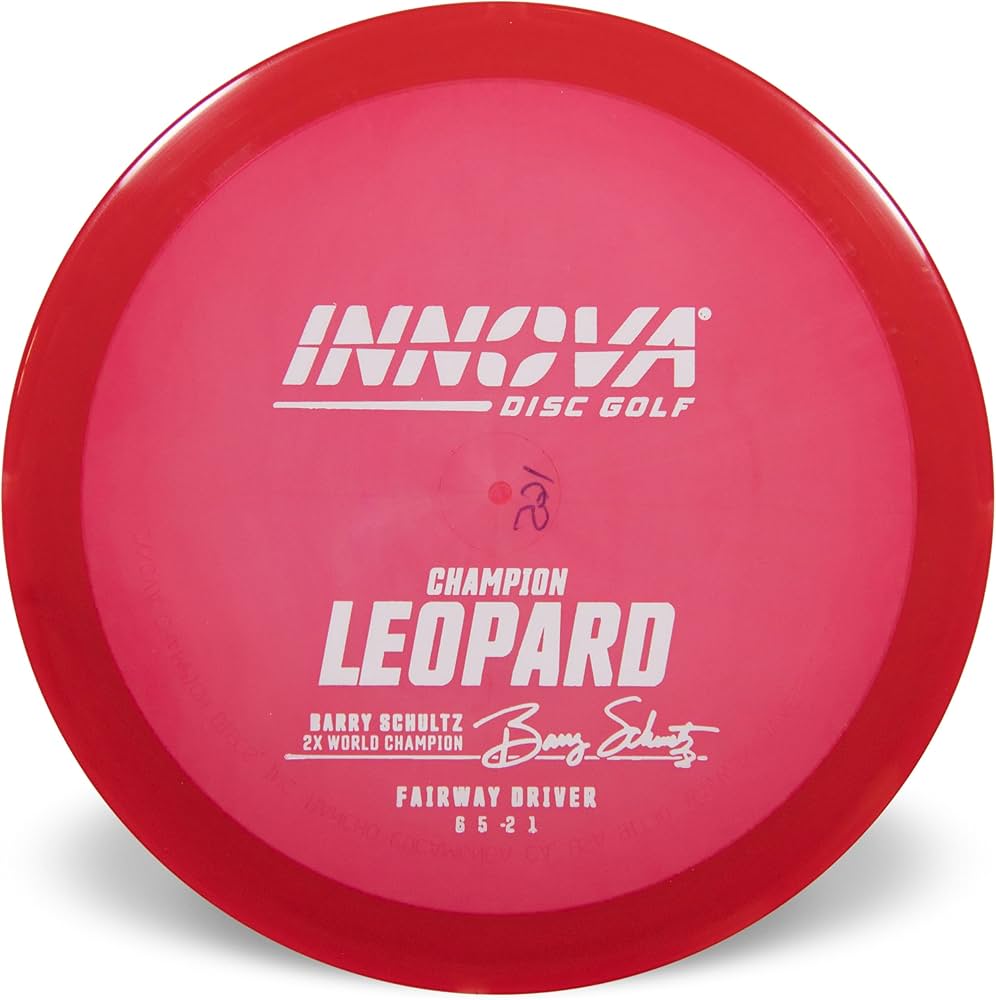 Innova Champion Leopard Fairway Driver with Burst Logo Barry Schultz 2X World Champion Stamp - Speed 6