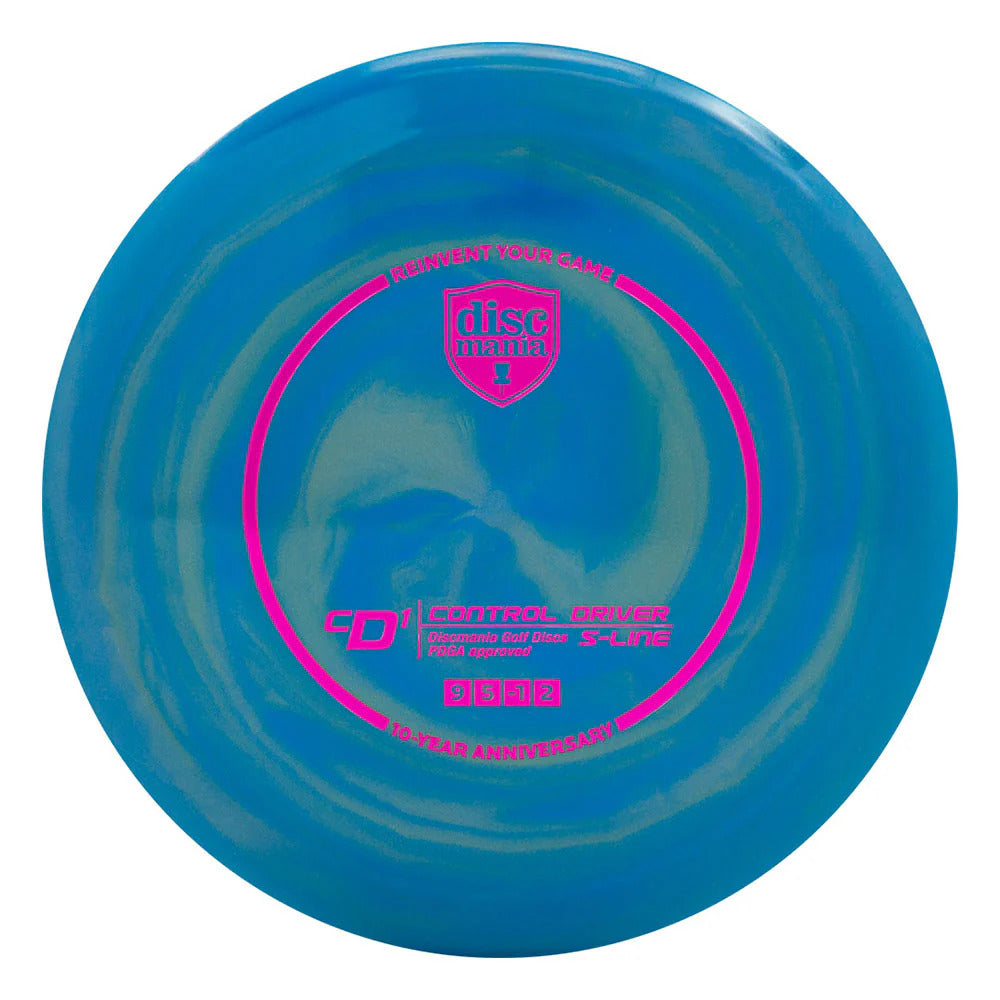 Discmania Swirly S-Line CD1 Distance Driver with 10 Year Anniversary Heirloom Design Stamp - Speed 9