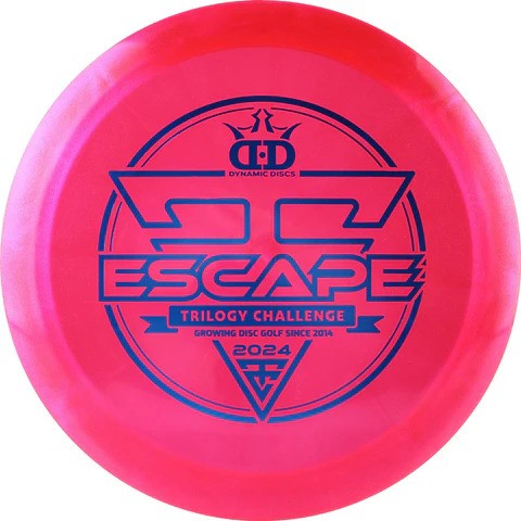 Dynamic Discs Lucid Ice Glimmer Escape Fairway Driver with 2024 Trilogy Challenge Stamp - Speed 9