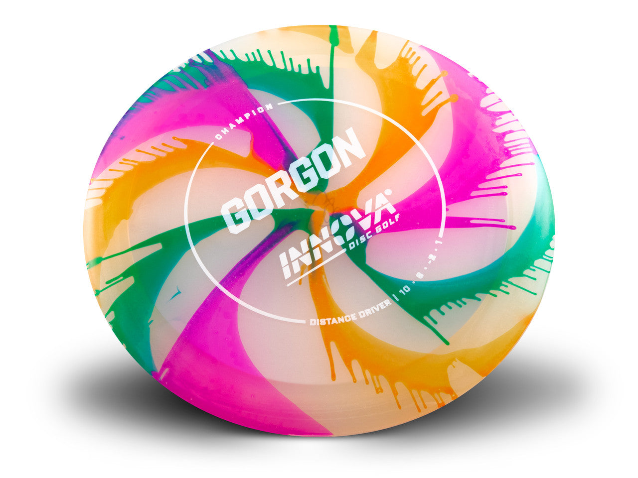 Innova Champion I-Dye Gorgon Distance Driver with Burst Logo Stock Stamp - Speed 10